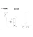 Outdoor wall lamps - Maytoni Rounge Outdoor LED Wall Lamp 800lm 3000K Black O482WL-L16B3K. - product 9