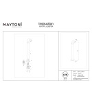 Standing garden lamps - Maytoni Sleek Outdoor Standing Garden Pole High LED 150lm 3000K Graphite O477FL-L2GF3K. - product 8