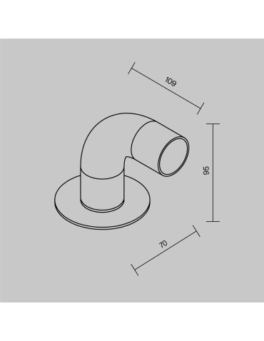 Maytoni Sleek Zewnętrzna Stojąca Słupek Ogrodowy Niski LED 150lm 3000K Grafit O477FL-L2GF3K1 - produkt 2