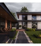 Standing garden lamps - Maytoni Sleek Outdoor Standing Garden Pole Low LED 150lm 3000K Graphite O477FL-L2GF3K1 - product 3