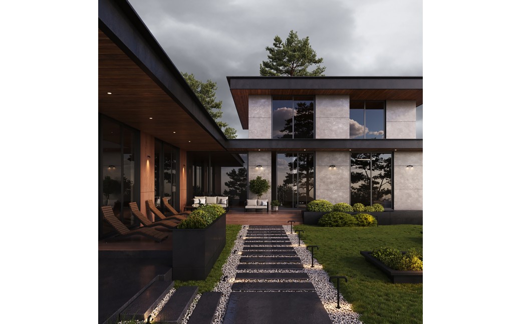 Maytoni Sleek Zewnętrzna Stojąca Słupek Ogrodowy Niski LED 150lm 3000K Grafit O477FL-L2GF3K1