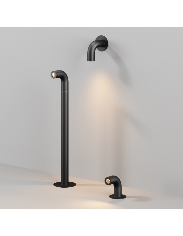 Standing garden lamps - Maytoni Sleek Outdoor Standing Garden Pole Low LED 150lm 3000K Graphite O477FL-L2GF3K1 - product kolory-swiatla.pl 5