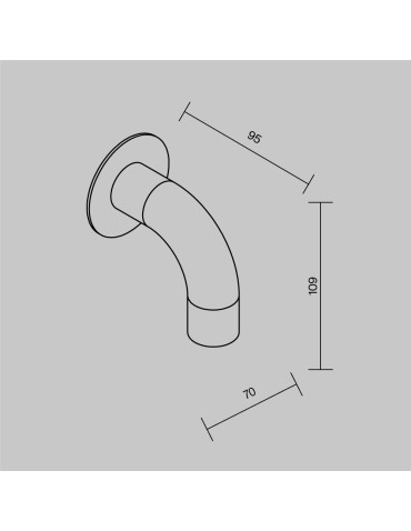 Maytoni Sleek Zewnętrzna Lampa Ścienna LED 150lm 3000K Grafit O477WL-L2GF3K - produkt 2