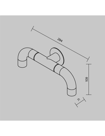 Maytoni Sleek Outdoor LED Wall Lamp 300lm 3000K Graphite O477WL-L4GF3K. - product 2