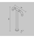 Standing garden lamps - Maytoni Sleek Outdoor Standing Garden Pole Double Moving LED 300lm 3000K Graphite O477FL-L4GF3K - product 2