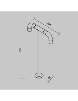 Maytoni Sleek Zewnętrzna Stojąca Słupek Ogrodowy Podwójny Ruchomy LED 300lm 3000K Grafit O477FL-L4GF3K - produkt 2