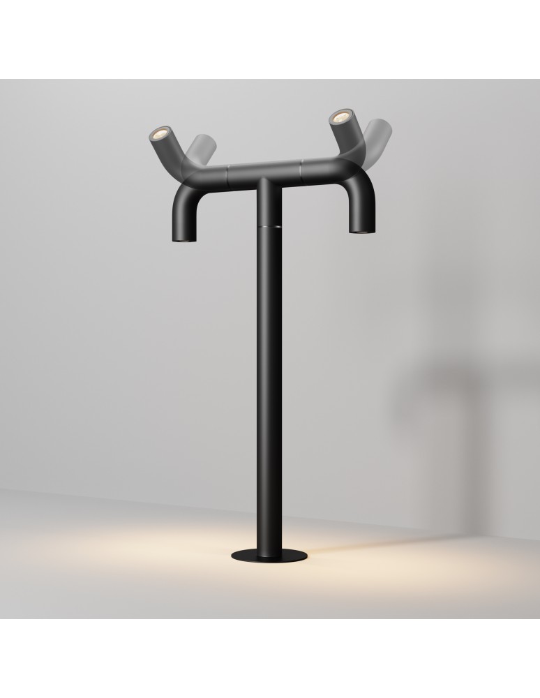 Standing garden lamps - Maytoni Sleek Outdoor Standing Garden Pole Double Moving LED 300lm 3000K Graphite O477FL-L4GF3K - product kolory-swiatla.pl 6