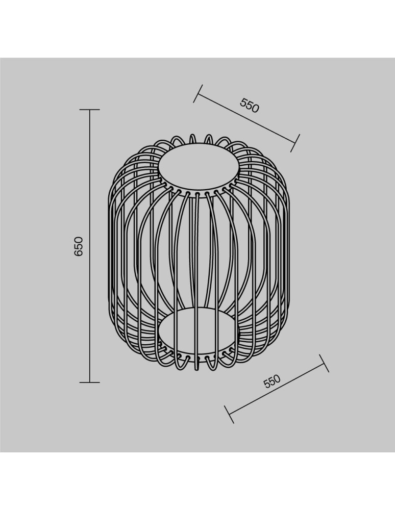 Standing garden lamps - Maytoni Wisp Outdoor Garden Standing Decorative LED 850lm 3000K Graphite O478FL-L18GF3K. - product kolory-swiatla.pl 2