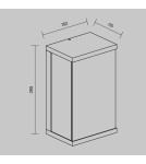 Outdoor wall lamps - Maytoni Baker Street Outdoor LED Wall Lamp 420lm 3000K Black O021WL-L10B3K. - product 2