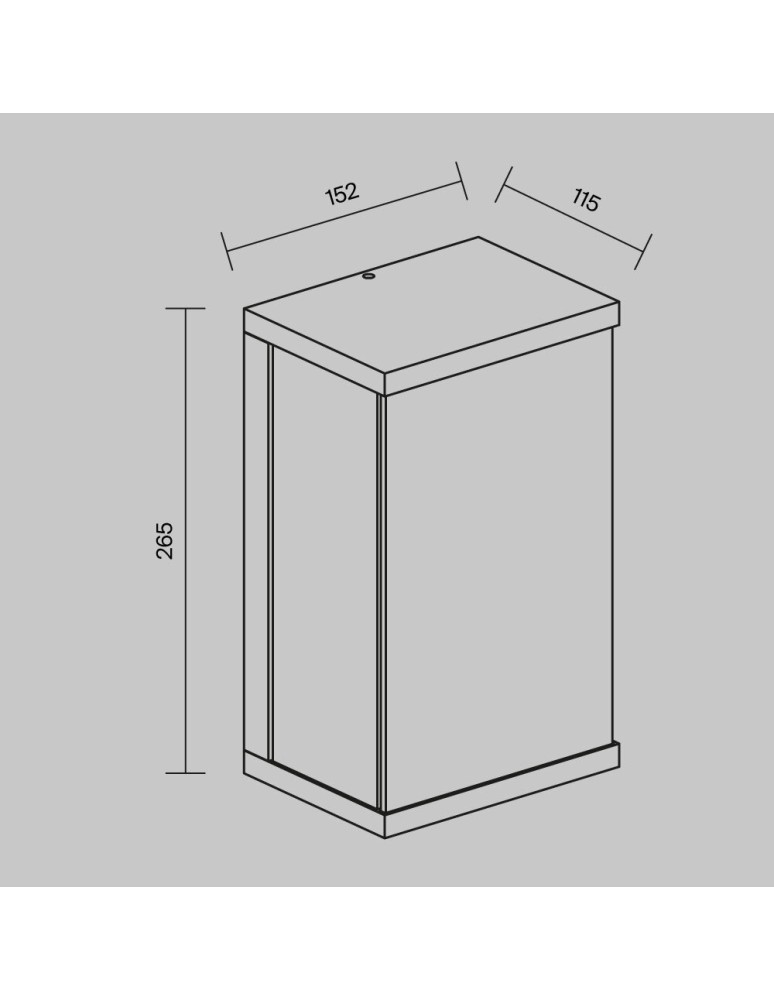 Outdoor wall lamps - Maytoni Baker Street Outdoor LED Wall Lamp 420lm 3000K Black O021WL-L10B3K. - product kolory-swiatla.pl 2
