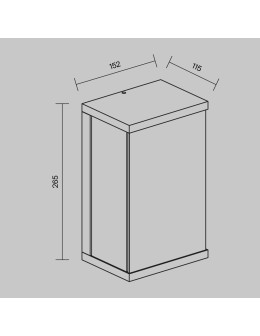 Maytoni Baker Street Zewnętrzna Lampa Ścienna LED 420lm 3000K Czarny O021WL-L10B3K - produkt 2