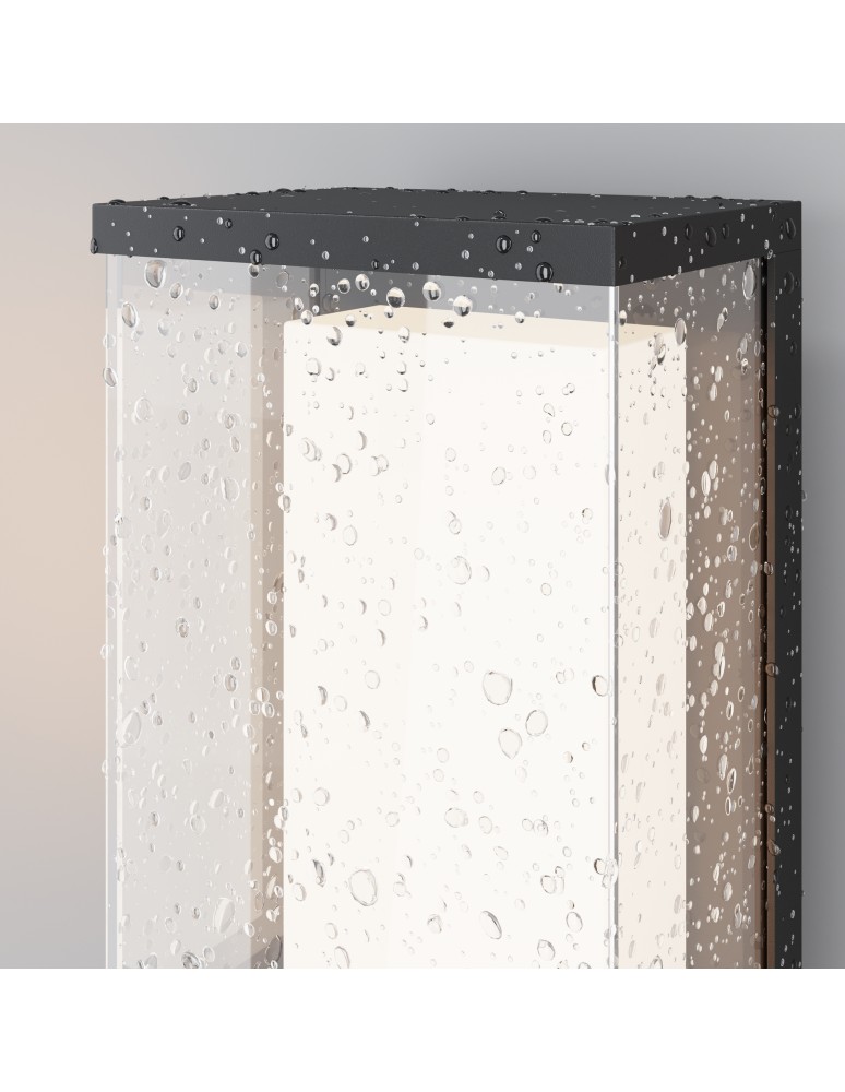 Outdoor wall lamps - Maytoni Baker Street Outdoor LED Wall Lamp 420lm 3000K Black O021WL-L10B3K. - product kolory-swiatla.pl 6