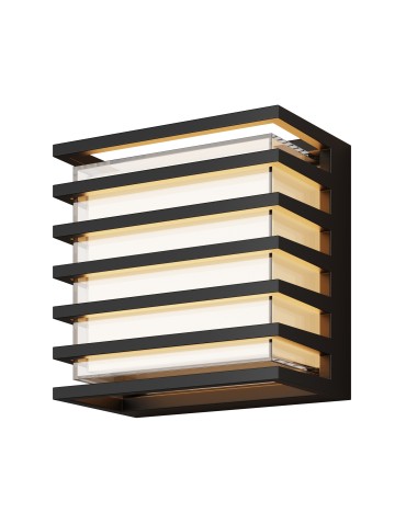 Maytoni Downing Street Outdoor LED Wall Lamp 380lm 3000K Black O020WL-L10B3K.