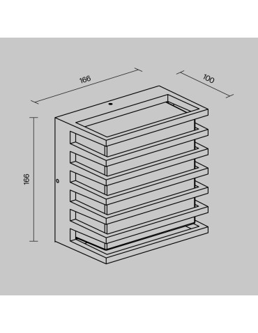 Maytoni Downing Street Zewnętrzna Lampa Ścienna LED 380lm 3000K Czarny O020WL-L10B3K - produkt 2