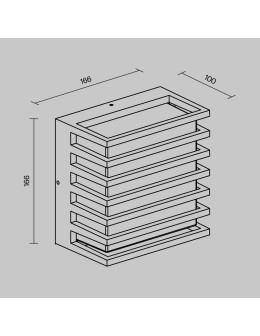 Maytoni Downing Street Zewnętrzna Lampa Ścienna LED 380lm 3000K Czarny O020WL-L10B3K - produkt 2