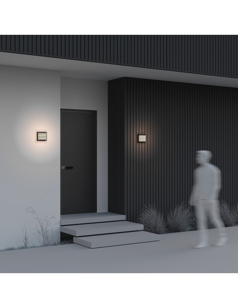 Outdoor wall lamps - Maytoni Downing Street Outdoor LED Wall Lamp 380lm 3000K Black O020WL-L10B3K. - product kolory-swiatla.pl 4