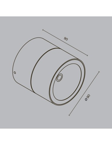 Maytoni Spin Zewnętrzna Lampa Sufitowa LED 650lm 3000K Biały O310CL-L7W3K - produkt 2