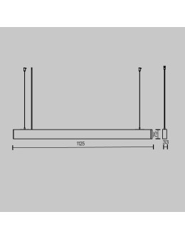 Maytoni BASIS LED pendant lamp 2310lm 2700K-6000K Black P051PL-36W2.7-6K-B - product 2