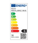 Pendant lamps over the island - Maytoni BASIS LED pendant lamp 2310lm 2700K-6000K Black P051PL-36W2.7-6K-B - product 6