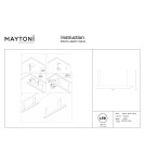 Pendant lamps over the island - Maytoni BASIS LED pendant lamp 2310lm 2700K-6000K Black P051PL-36W2.7-6K-B - product 7