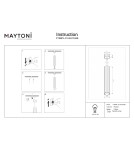 Pendant tube lamps - Maytoni Calipso Pendant Lamp 1xGU10 Brass P106PL-01-GU10-BS - product 9