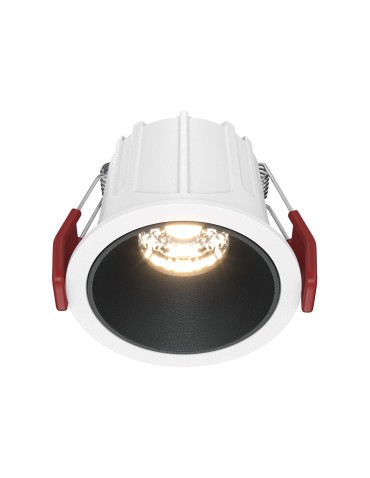 Maytoni Alfa LED Lampa wbudowana podtynkowa LED 450lm 3000K Biały i czarny DL043-01-10W3K-RD-WB