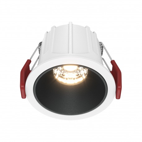 Maytoni Alfa LED Lampa wbudowana podtynkowa LED 450lm 3000K Biały i czarny DL043-01-10W3K-RD-WB