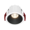 Maytoni Alfa LED Lampa wbudowana podtynkowa LED 450lm 3000K Biały i czarny DL043-01-10W3K-RD-WB