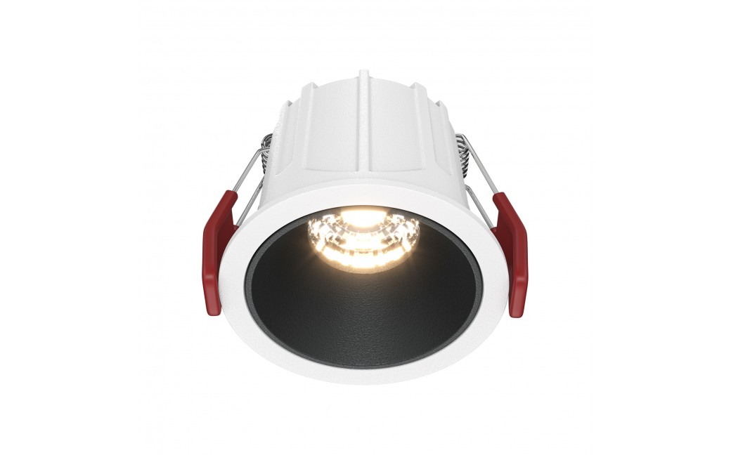 Maytoni Alfa LED Lampa wbudowana podtynkowa LED 450lm 3000K Biały i czarny DL043-01-10W3K-RD-WB