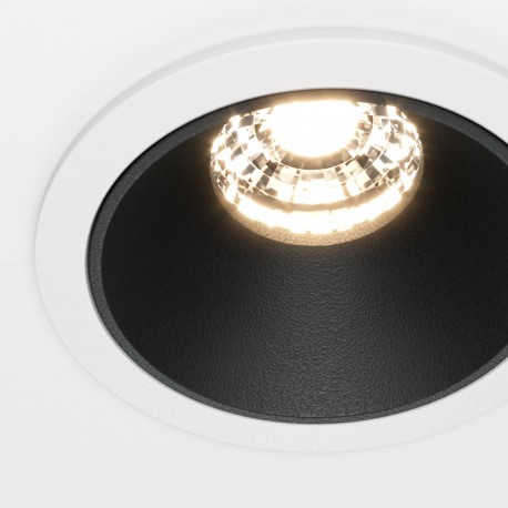 Maytoni Alfa LED Lampa wbudowana podtynkowa LED 450lm 3000K Biały i czarny DL043-01-10W3K-RD-WB