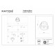 Maytoni Alfa LED Lampa wbudowana podtynkowa LED 450lm 3000K Biały i czarny DL043-01-10W3K-RD-WB