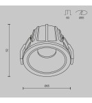 LED flush-mounted lamps - Maytoni Alfa LED Flush Mounted Lamp 500lm 2700K White DL043-01-10W2.7K-RD-W-DE - product 2
