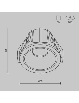 Maytoni Alfa LED Lampa wbudowana podtynkowa LED 500lm 2700K Biały DL043-01-10W2.7K-RD-W-DE - produkt 2