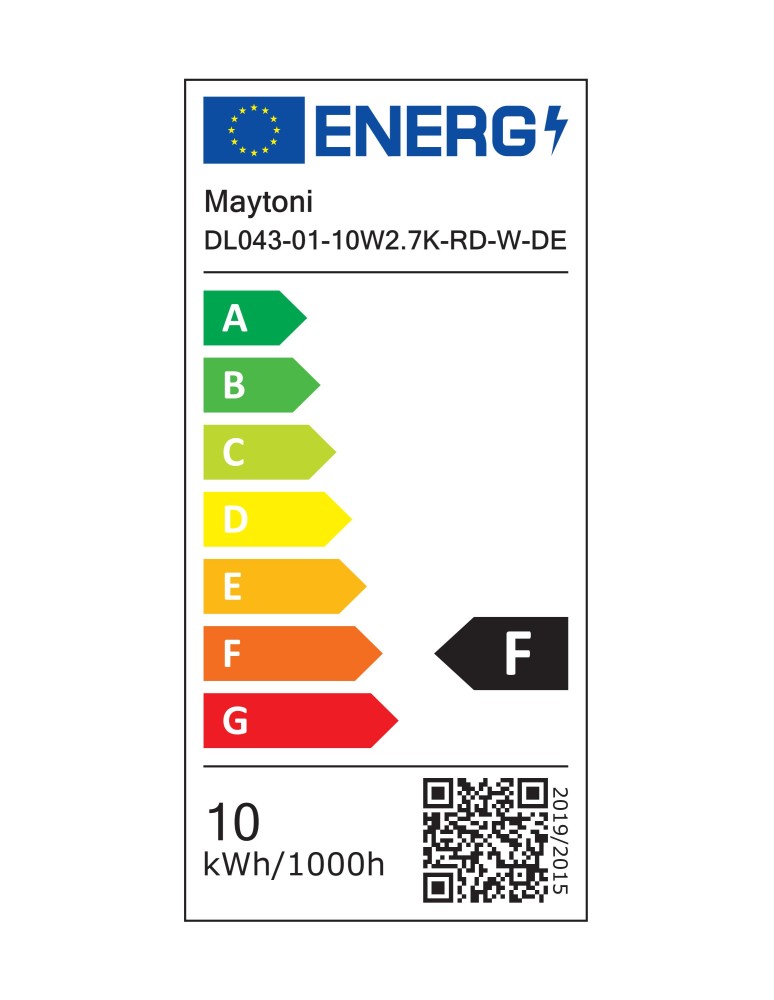 LED flush-mounted lamps - Maytoni Alfa LED Flush Mounted Lamp 500lm 2700K White DL043-01-10W2.7K-RD-W-DE - product kolory-swiatla.pl 7