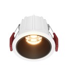LED flush-mounted lamps - Maytoni Alfa LED flush mounted lamp 500lm 2700K White and black DL043-01-10W2.7K-RD-WB-DE - product 1
