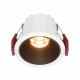 Maytoni Alfa LED Lampa wbudowana podtynkowa LED 500lm 2700K Biały i czarny DL043-01-10W2.7K-RD-WB-DE