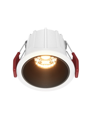 Maytoni Alfa LED Lampa wbudowana podtynkowa LED 500lm 2700K Biały i czarny DL043-01-10W2.7K-RD-WB-DE