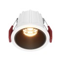 Maytoni Alfa LED Lampa wbudowana podtynkowa LED 500lm 2700K Biały i czarny DL043-01-10W2.7K-RD-WB-DE