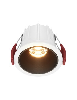 Maytoni Alfa LED Lampa wbudowana podtynkowa LED 500lm 2700K Biały i czarny DL043-01-10W2.7K-RD-WB-DE