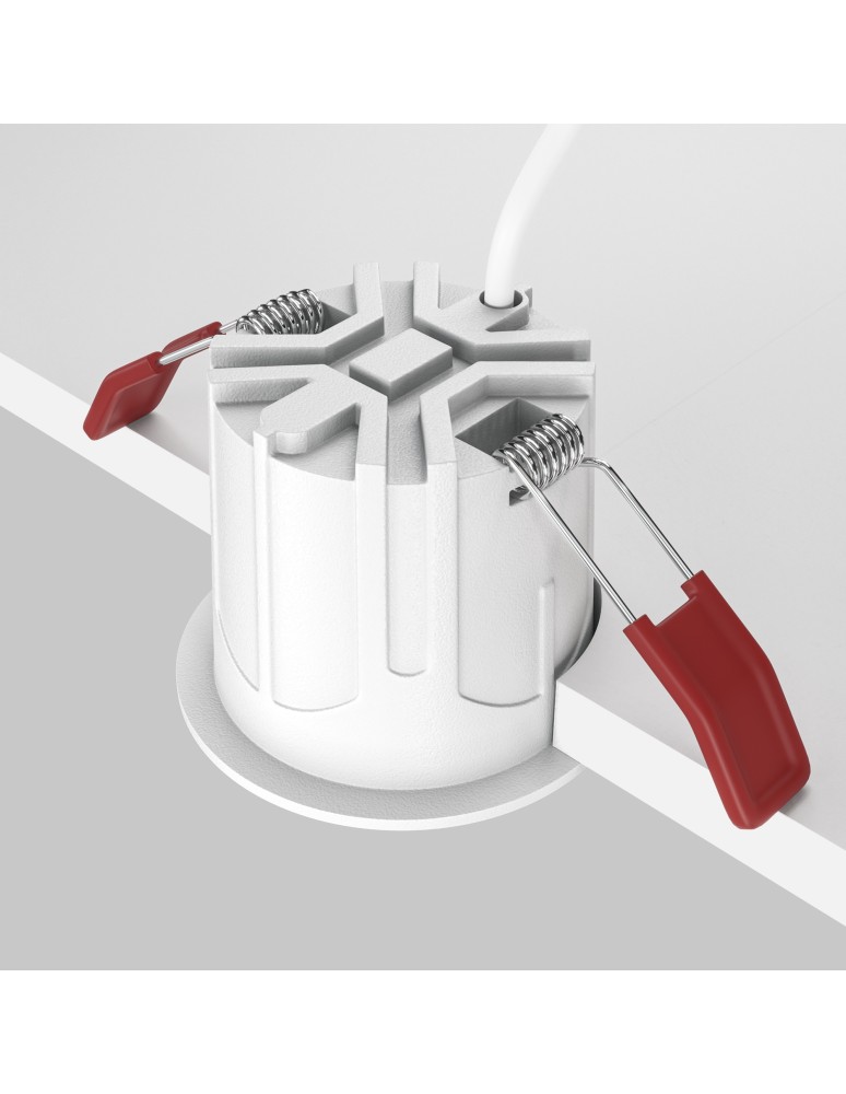 LED flush-mounted lamps - Maytoni Alfa LED flush mounted lamp 500lm 2700K White and black DL043-01-10W2.7K-RD-WB-DE - product kolory-swiatla.pl 4