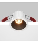 LED flush-mounted lamps - Maytoni Alfa LED flush mounted lamp 500lm 2700K White and black DL043-01-10W2.7K-RD-WB-DE - product 5