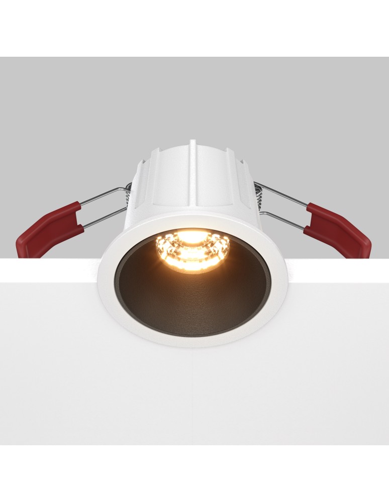LED flush-mounted lamps - Maytoni Alfa LED flush mounted lamp 500lm 2700K White and black DL043-01-10W2.7K-RD-WB-DE - product kolory-swiatla.pl 5