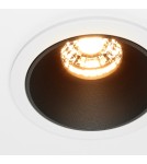 LED flush-mounted lamps - Maytoni Alfa LED flush mounted lamp 500lm 2700K White and black DL043-01-10W2.7K-RD-WB-DE - product 6