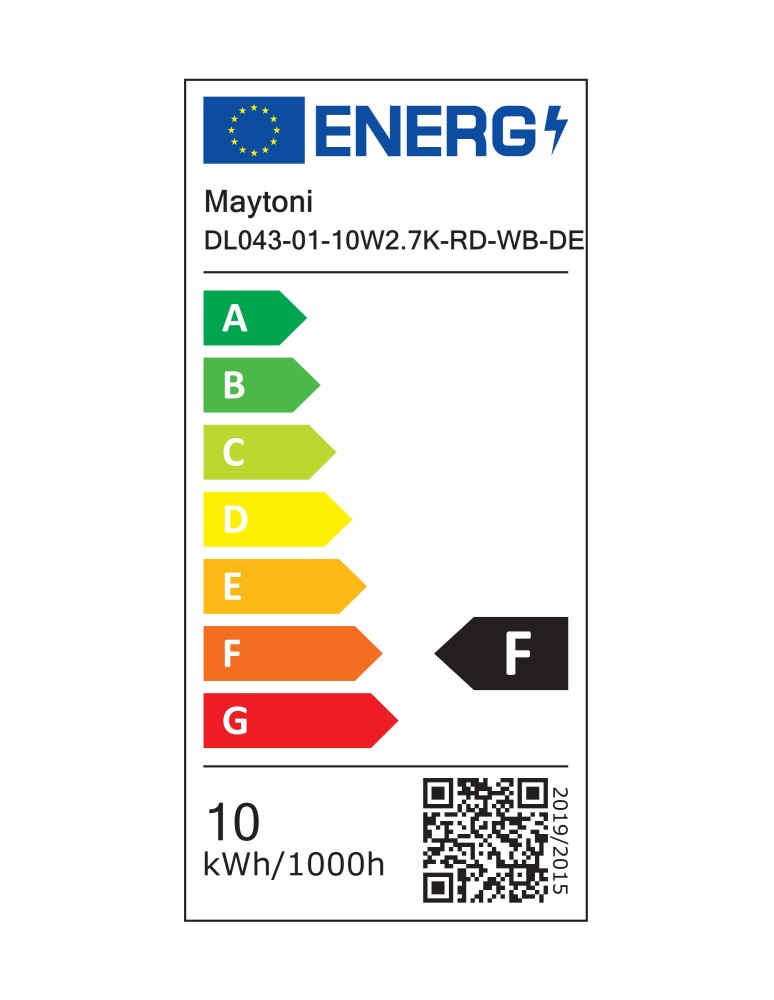 LED flush-mounted lamps - Maytoni Alfa LED flush mounted lamp 500lm 2700K White and black DL043-01-10W2.7K-RD-WB-DE - product kolory-swiatla.pl 7