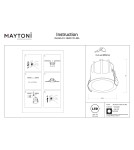 LED flush-mounted lamps - Maytoni Alfa LED flush mounted lamp 500lm 2700K White and black DL043-01-10W2.7K-RD-WB-DE - product 8