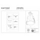 Maytoni Alfa LED Lampa wbudowana podtynkowa LED 500lm 2700K Biały i czarny DL043-01-10W2.7K-RD-WB-DE