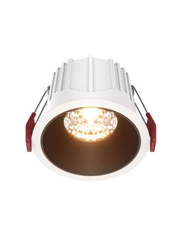 Maytoni Alfa LED flush mounted lamp 750lm 2700K White and black DL043-01-15W2.7K-RD-WB-DE