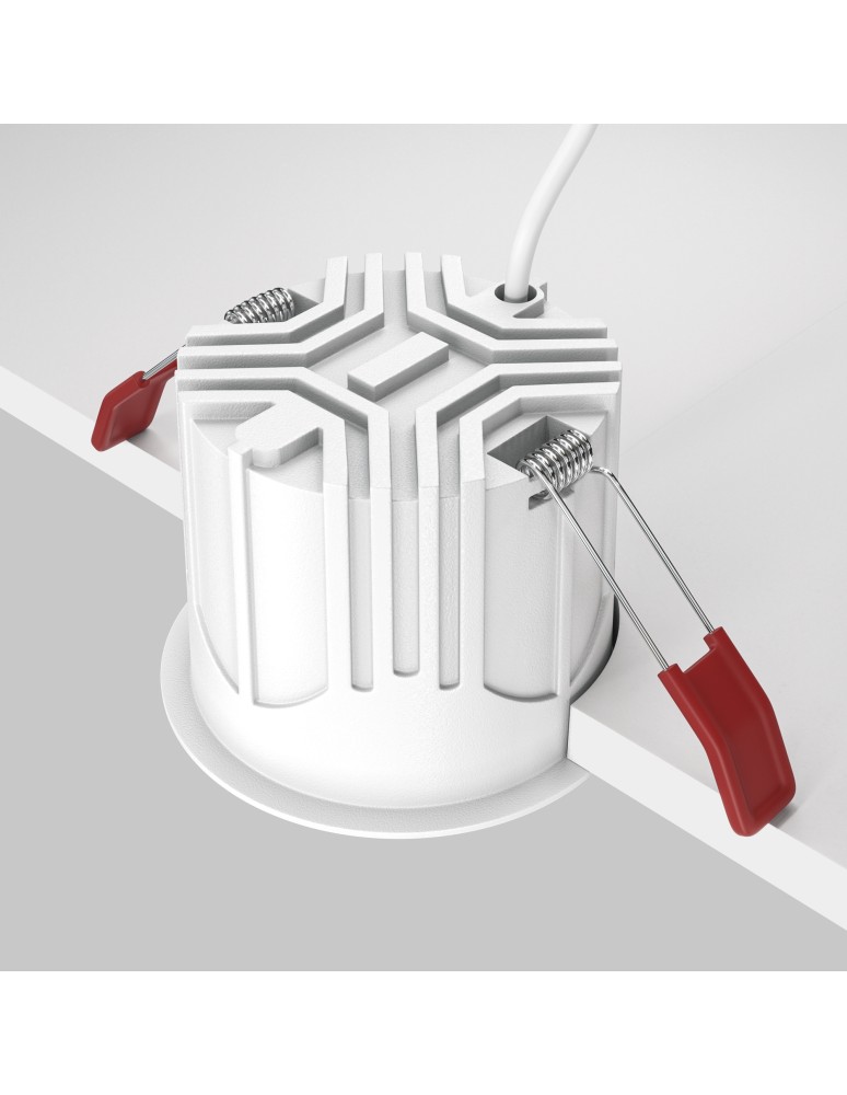 LED flush-mounted lamps - Maytoni Alfa LED flush mounted lamp 750lm 2700K White and black DL043-01-15W2.7K-RD-WB-DE - product kolory-swiatla.pl 4