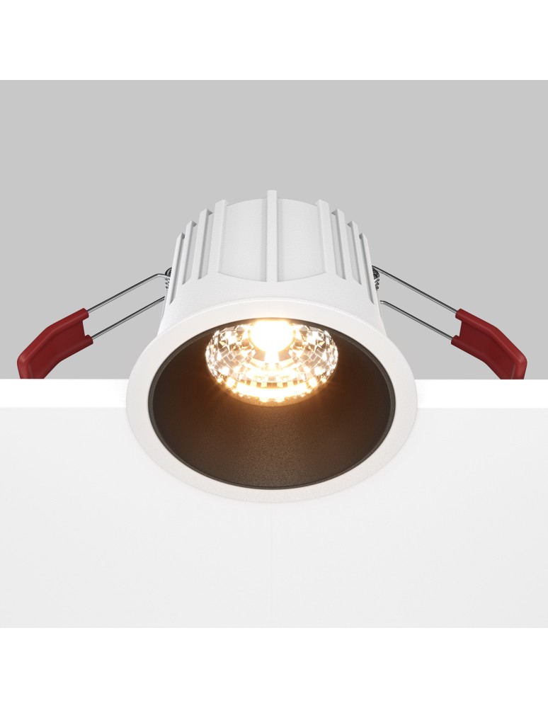 LED flush-mounted lamps - Maytoni Alfa LED flush mounted lamp 750lm 2700K White and black DL043-01-15W2.7K-RD-WB-DE - product kolory-swiatla.pl 5