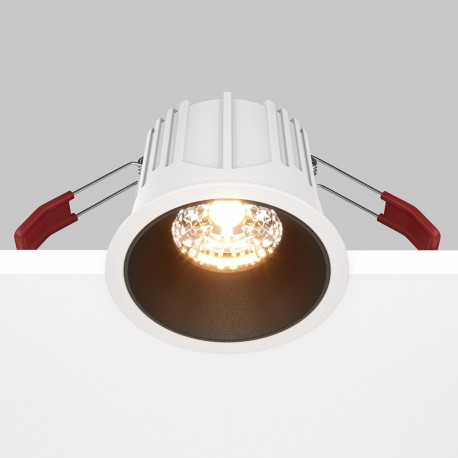 Maytoni Alfa LED Lampa wbudowana podtynkowa LED 750lm 2700K Biały i czarny DL043-01-15W2.7K-RD-WB-DE